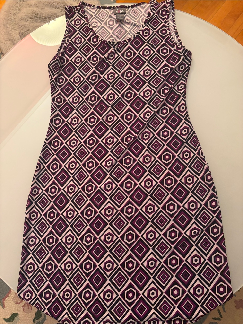 Dots geometric patterned dress